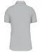 K544 - Dames Poplin Blouse Korte Mouwen Snow Grey