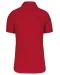 K544 - Dames Poplin Blouse Korte Mouwen Classic Red
