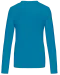 K382 - Dames t-shirt V-hals lange mouwen Tropical Blue