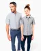 K536 - Dames Oxford blouse korte mouwen White