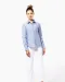 K534 - Dames Oxford blouse lange mouwen White