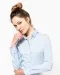 K530 - Dames stretch blouse lange mouwen Black