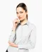 K542 - Dames poplin blouse lange mouwen White