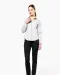 K542 - Dames poplin blouse lange mouwen White