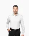 K541 - Heren poplin overhemd lange mouwen White