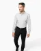 K541 - Heren poplin overhemd lange mouwen White