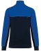 WK404 - Ecologische uniseks sweater met ritskraag Navy / Royal Blue
