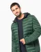 K6110 - Men's lightweight hooded padded jacket Black