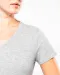 K3015 - Dames-t-shirt V-hals korte mouwen White
