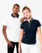 K260 - Tweekleurige herenpolo jersey Black / Dark Grey Heather
