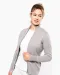 K962 - Dames cardigan met rits Black