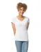 GI64V00L - Softstyle® Fitted Ladies' V-neck T-shirt White