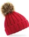 B412 - Pompon beanie Classic Red