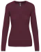 K966 - Dames pullover met v-hals Wine