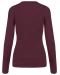K966 - Dames pullover met v-hals Wine