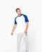 K330 - Baseball - Tweekleurig t-shirt Slate Grey / Black