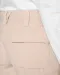 K756 - Lichte damesbermuda met diverse zakken Beige