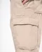 K756 - Lichte damesbermuda met diverse zakken Beige
