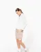 K756 - Lichte damesbermuda met diverse zakken Beige