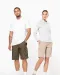 K756 - Lichte damesbermuda met diverse zakken Beige
