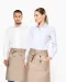 K897 - Polykatoen lang schort Beige