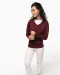 K966 - Dames pullover met v-hals Black