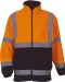 YHVK08 - Zware fleece veiligheidsjas Hi Vis Orange / Navy