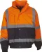 YHVP218 - 2-kleurig veiligheids bomberjack Hi Vis Orange / Navy