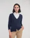 RU715F - Ladies' gebreid vest met V-hals Black
