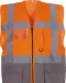 YHVW801 - Multifunctioneel veiligheidshesje Hi Vis Orange / Grey