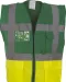 YHVW801 - Multifunctioneel veiligheidshesje Paramedic Green / Hi Vis Yellow