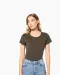 K3013 - Dames-t-shirt ronde hals korte mouwen White