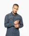 K519 - Heren denim overhemd lange mouwen Blue Jean