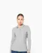 K281 - Dames polo van piquétricot met lange mouwen Black / Light Grey / White
