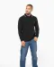 K280 - Heren polo van piquétricot met lange mouwen Black / Light Grey / White