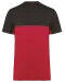 WK304 - Ecologisch tweekleurig uniseks T-shirt met korte mouwen Red / Dark Grey