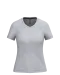 K381 - Dames T-shirt v-hals met korte mouwen Oxford Grey