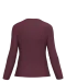 K383 - Dames T-shirt ronde hals lange mouwen Wine