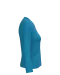 K382 - Dames T-shirt V-hals lange mouwen Tropical Blue