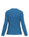 K382 - Dames T-shirt V-hals lange mouwen Light Royal Blue