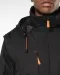K639 - Herenjack met afneembare mouwen Black / Orange