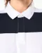 K285 - Gestreepte uniseks polo lange mouwen Black / White Stripes