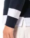 K285 - Gestreepte uniseks polo lange mouwen Black / White Stripes