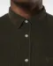 K599 - Heren overhemd met lange mouwen in ribfluweel Washed Brandy