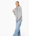 K438 - Licht katoenen sweatvest met capuchon Black