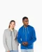 K438 - Licht katoenen sweatvest met capuchon Black