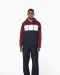K4016 - Driekleurige unisex sweater met capuchon Black / White / Basalt Grey