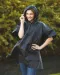YHVS470 - Lichtgewicht poncho Black