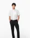 K539 - Heren non-iron micro sergé overhemd korte mouwen White