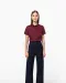 K532 - Dames stretch blouse korte mouwen Black